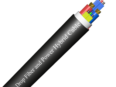 Indoor Drop  Fiber and Power Hybrid Cable